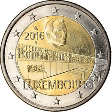 Luxembourg, 2 Euro, Pont Grande Duchesse Charlotte, 2016, MS(63), Bi-Metallic