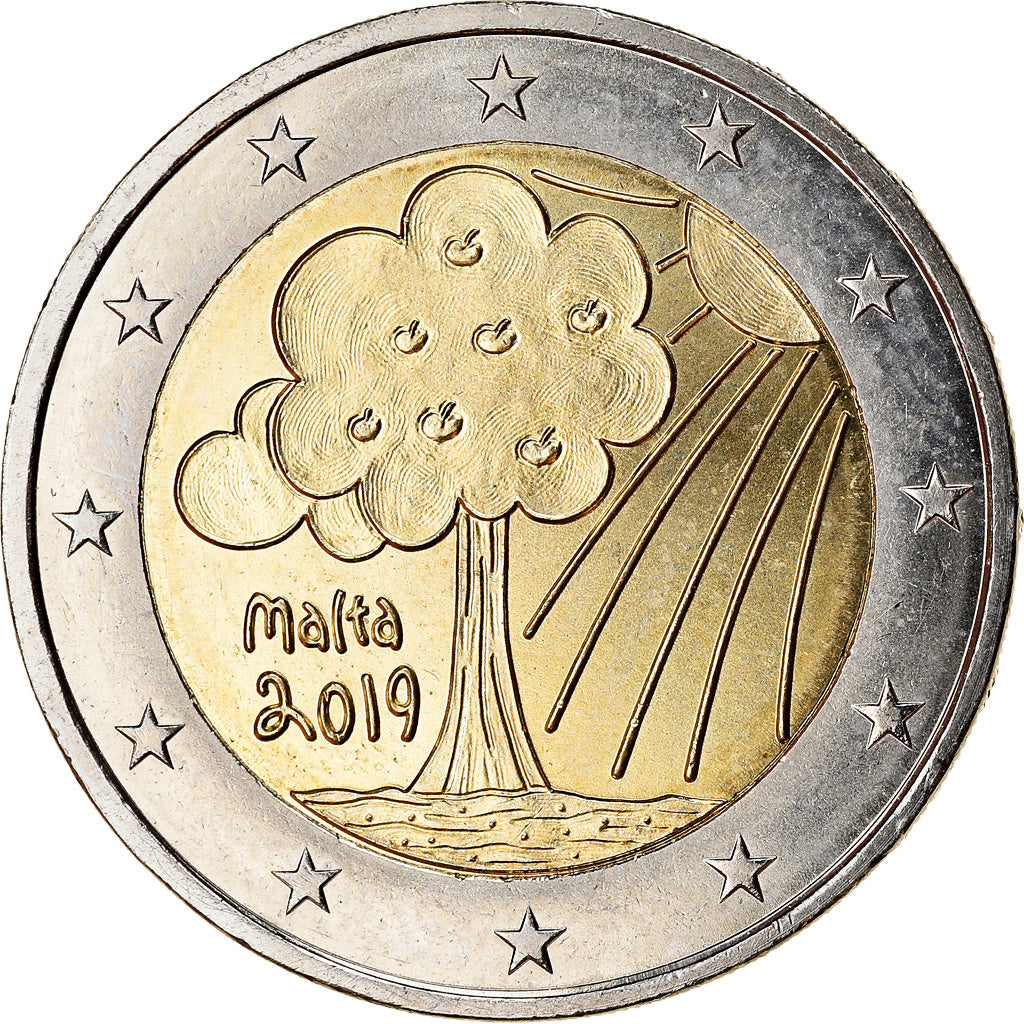 Malta, 2 Euro, Nature et Environment, 2019, MS(63), Bi-Metallic