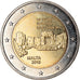 Malta, 2 Euro, Temples, 2019, MS(63), Bi-Metallic