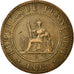 Monnaie, Indochine Française, Cent, 1892, Paris, TTB, Bronze, KM:1, Lecompte:43