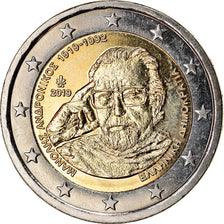 Greece, 2 Euro, Manolis Andronikos, 2019, MS(63), Bi-Metallic