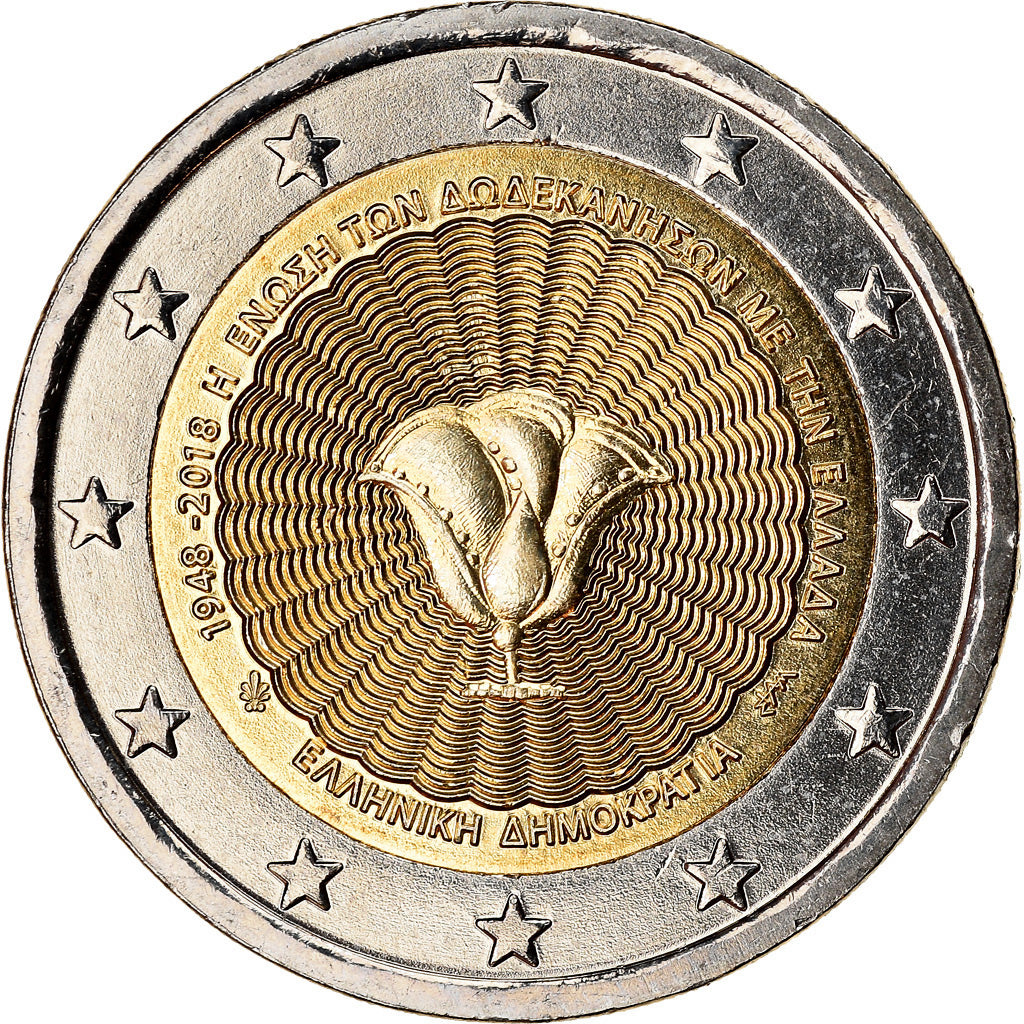 Griechenland, 2 Euro, Dodécanèse, 2018, UNZ, Bi-Metallic