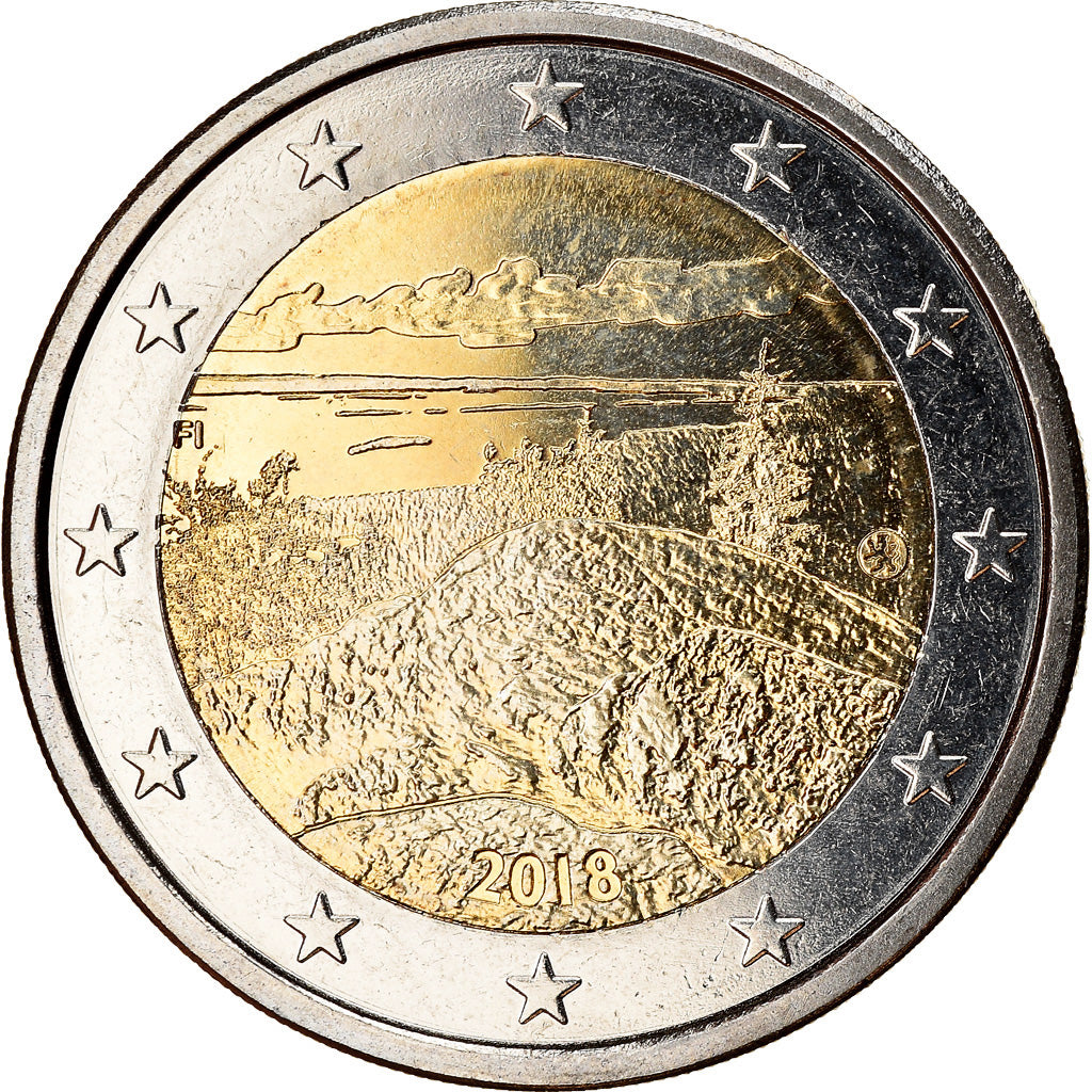 Finlande, 2 Euro, Parc national de Koli, 2018, SPL, Bi-Metallic
