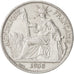 FRENCH INDO-CHINA, 50 Cents, 1936, Paris, KM #4a.2, AU(55-58), Silver, Lecompte.