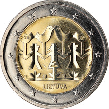 Lithuania, 2 Euro, Célébrations des chants et danses, 2018, MS(63)