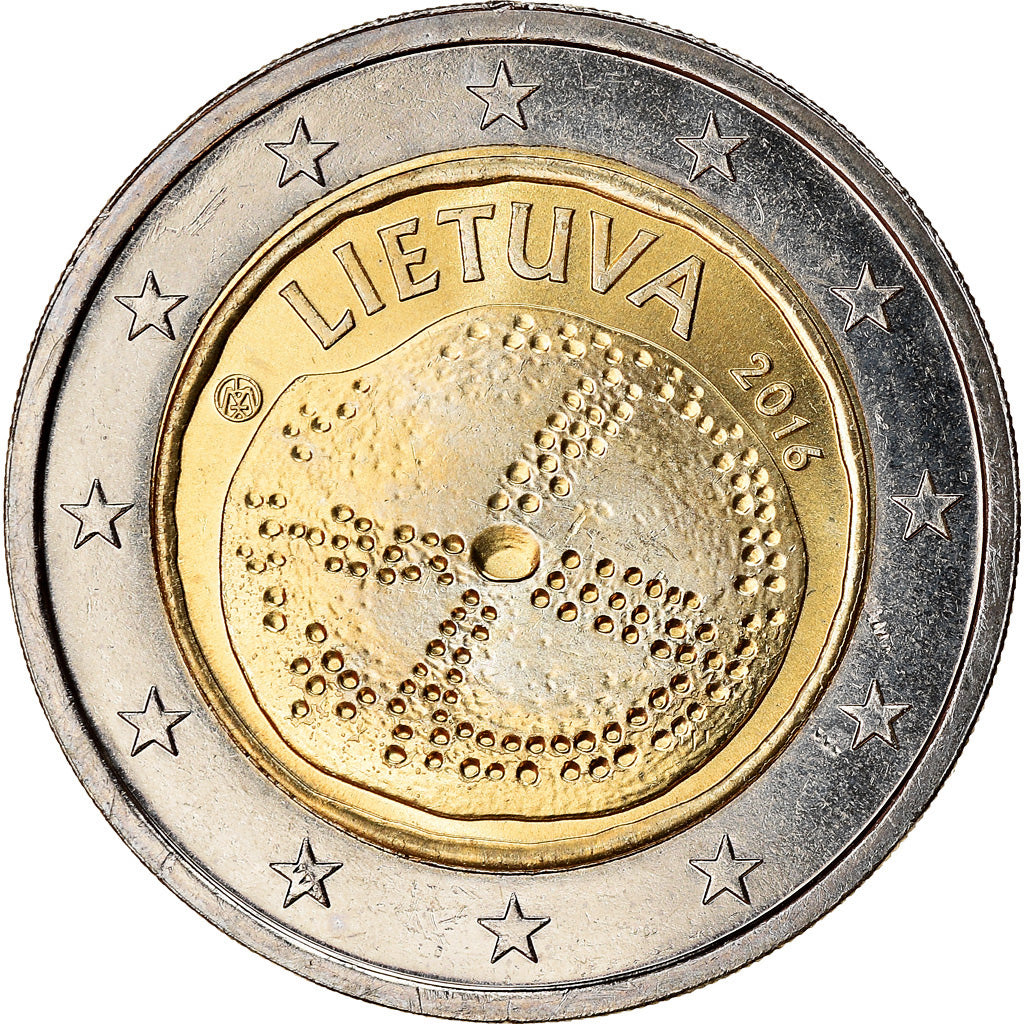 Lithuania, 2 Euro, Culture balte, 2016, MS(63), Bi-Metallic