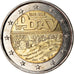 France, 2 Euro, D-Day, 2014, MS(63), Bi-Metallic