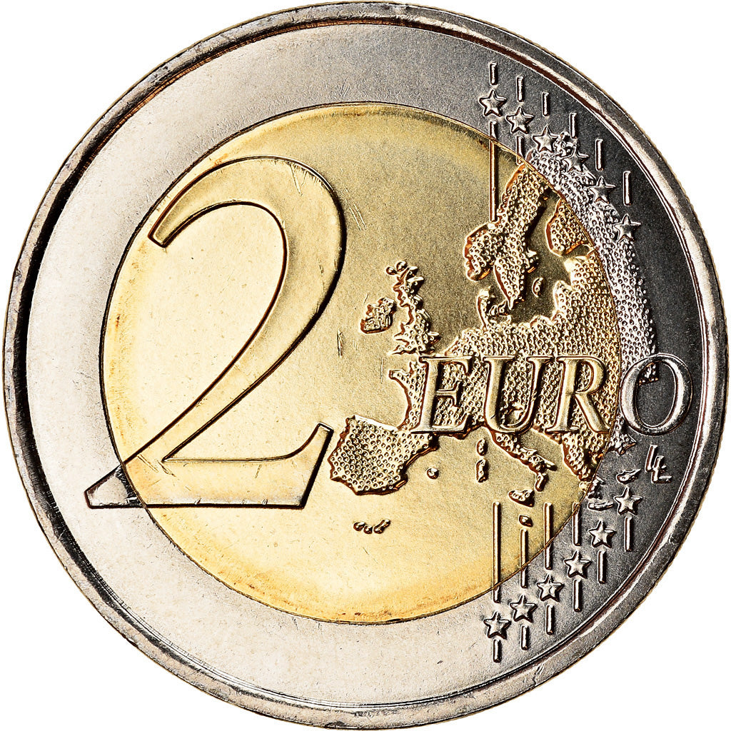 Francia, 2 Euro, UEFA Euro 2016, 2016, SPL, Bi-metallico