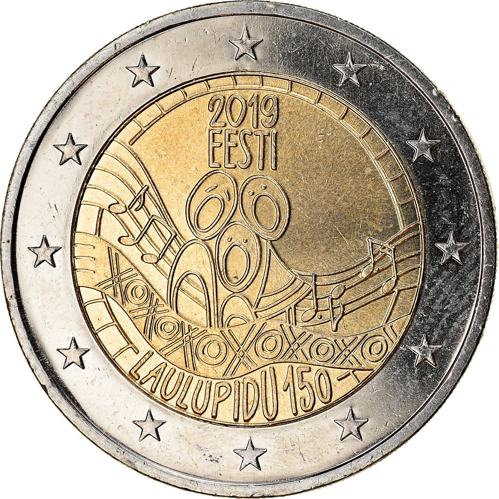 Estonia, 2 Euro, Festival estonien de la chanson, 2019, SPL, Bi-Metallic
