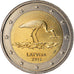 Letónia, 2 Euro, Cigogne, 2015, MS(63), Bimetálico