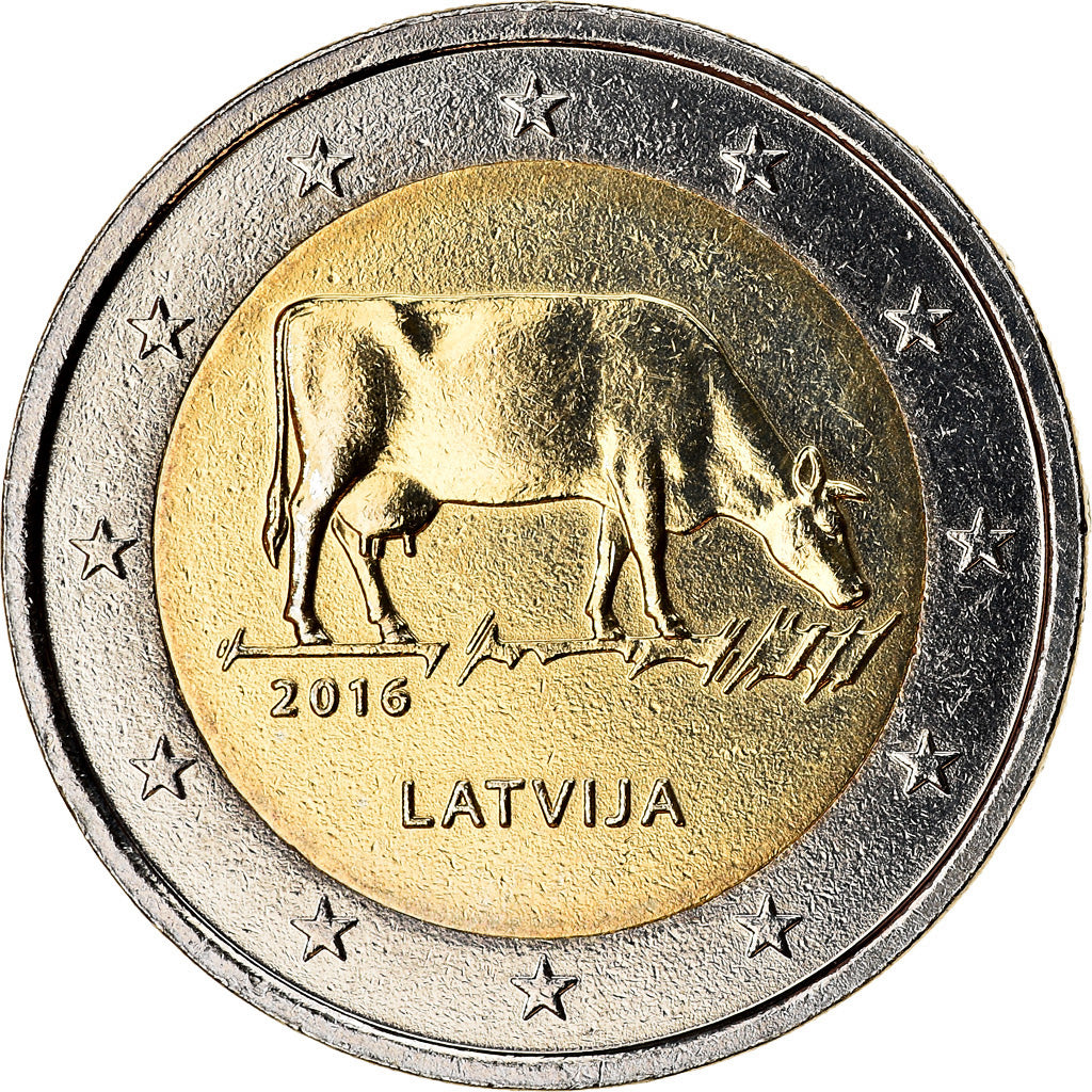 Lettonia, 2 Euro, Agriculture, 2016, SPL, Bi-metallico