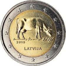 Lettonia, 2 Euro, Agriculture, 2016, SPL, Bi-metallico