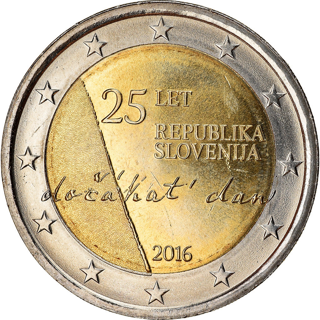 Slovenia, 2 Euro, Indépendance, 2016, SPL, Bi-metallico
