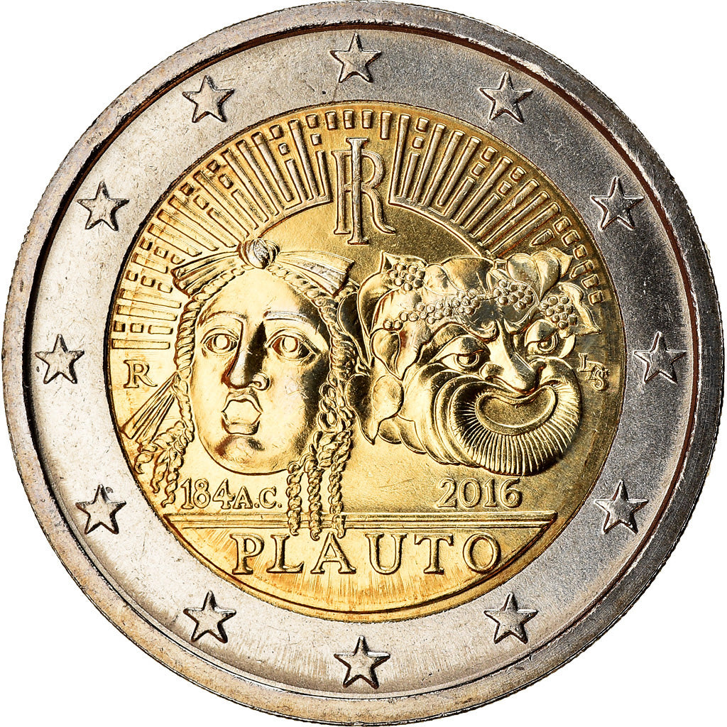 Italia, 2 Euro, Plauto, 2016, SPL, Bi-metallico