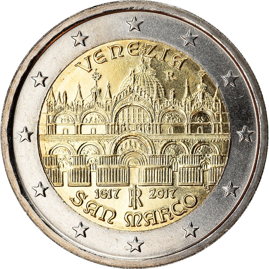 Italia, 2 Euro, Basilique Saint Marc, 2017, SPL, Bi-metallico