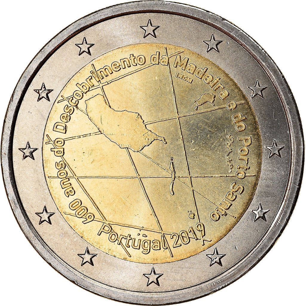 Portugal, 2 Euro, Archipel de Madère, 2019, MS(63), Bi-Metallic
