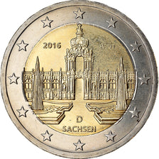 GERMANY - FEDERAL REPUBLIC, 2 Euro, 2016, AU(55-58), Bi-Metallic, KM:347