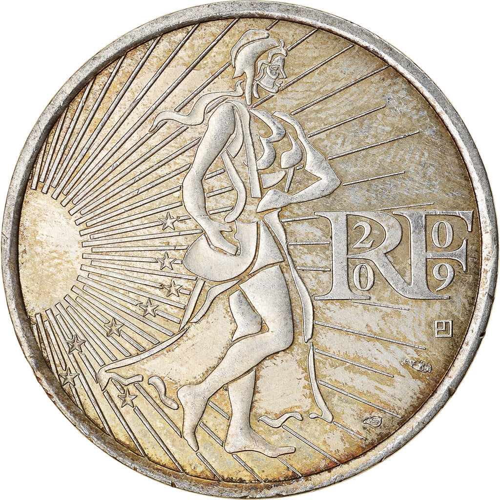 France, 10 Euro, 2009, TTB, Argent, Gadoury:EU337, KM:1580