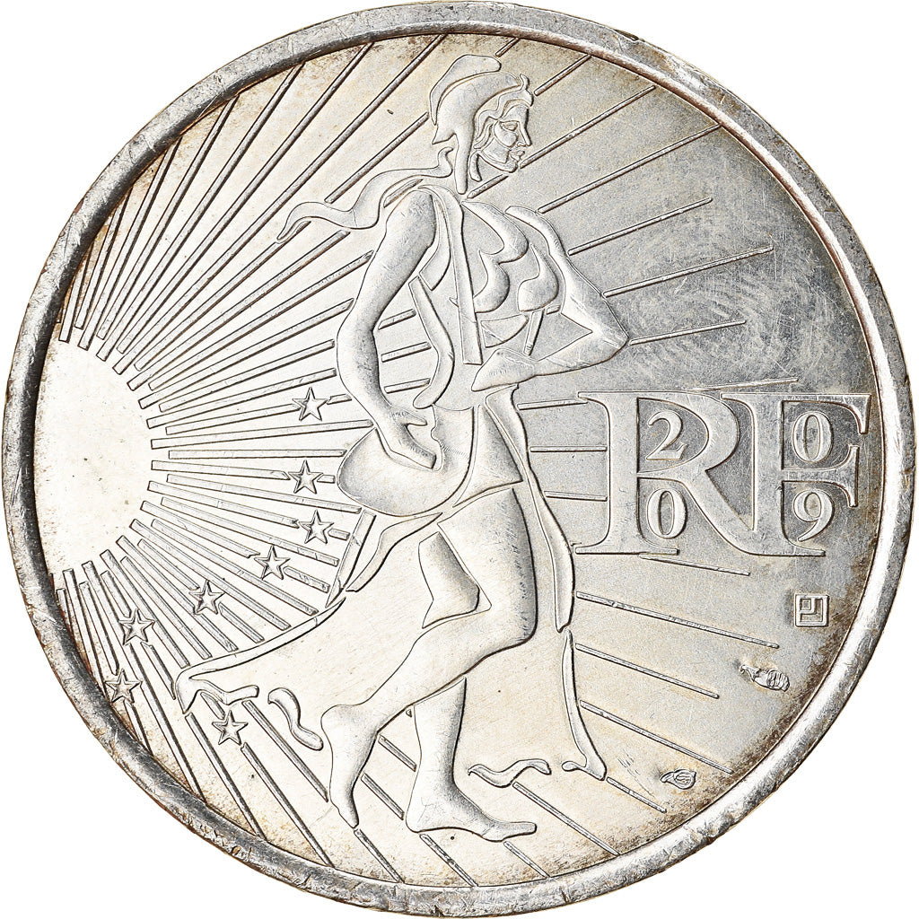 France, 10 Euro, 2009, AU(55-58), Silver, Gadoury:EU337, KM:1580