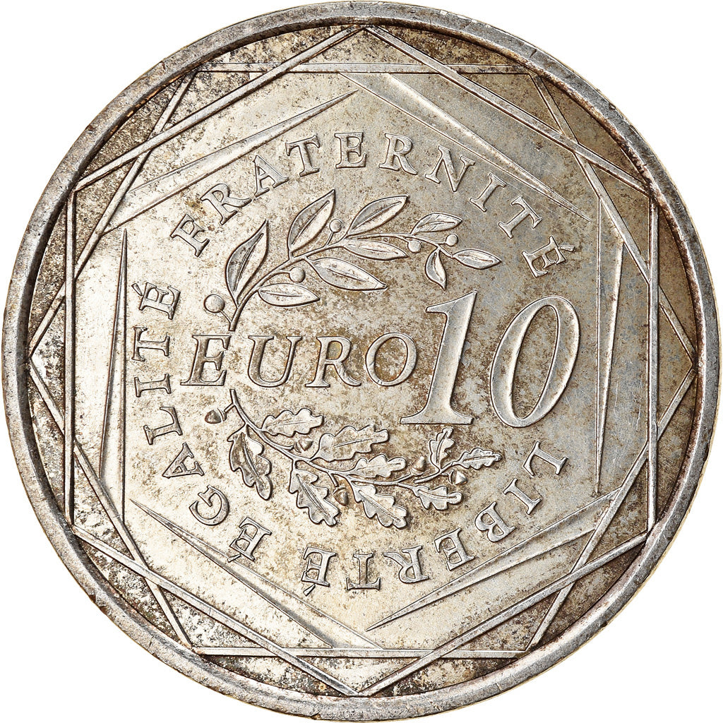 France, 10 Euro, 2009, AU(55-58), Silver, Gadoury:EU337, KM:1580