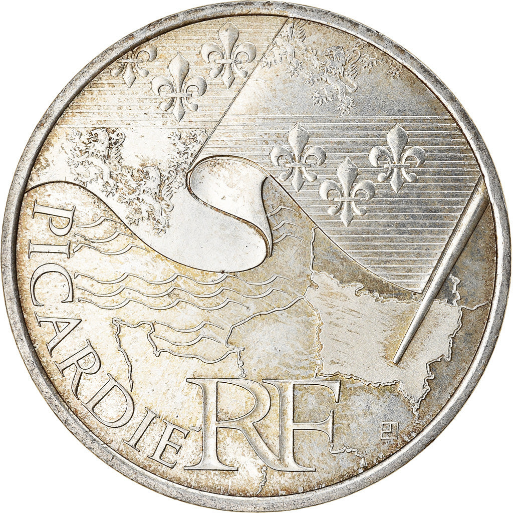 Frankreich, 10 Euro, Picardie, 2010, SS, Silber, KM:1666