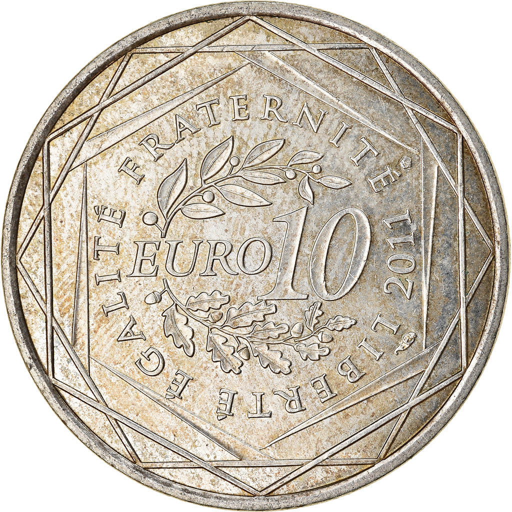 France, 10 Euro, Haute Normandie, 2011, TTB, Argent, KM:1738