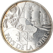 France, 10 Euro, Pays de la Loire, 2011, TTB, Argent, KM:1746