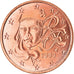 França, 5 Euro Cent, 1999, AU(55-58), Aço Cromado a Cobre, KM:1284
