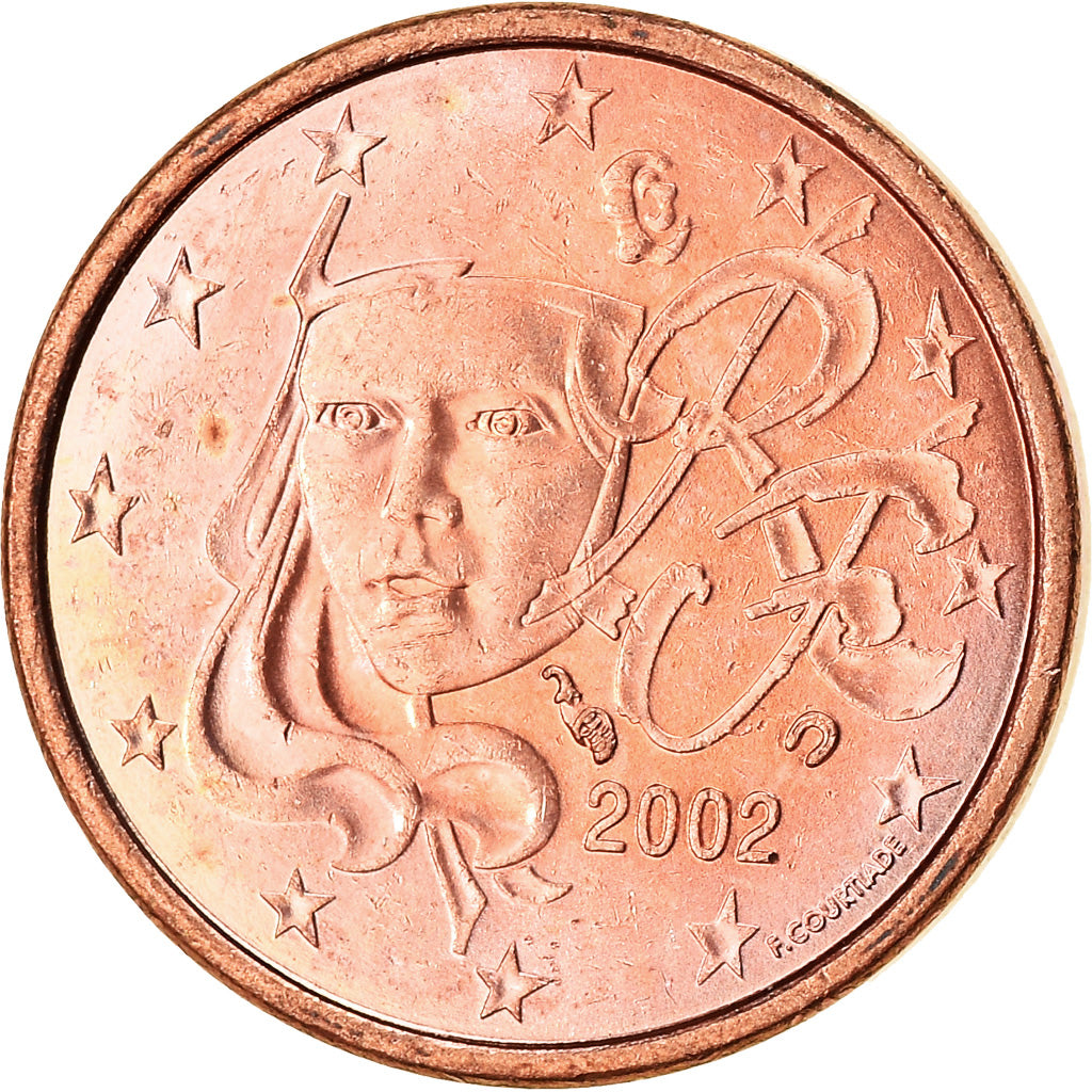 France, Euro Cent, 2002, SUP, Copper Plated Steel, KM:1282