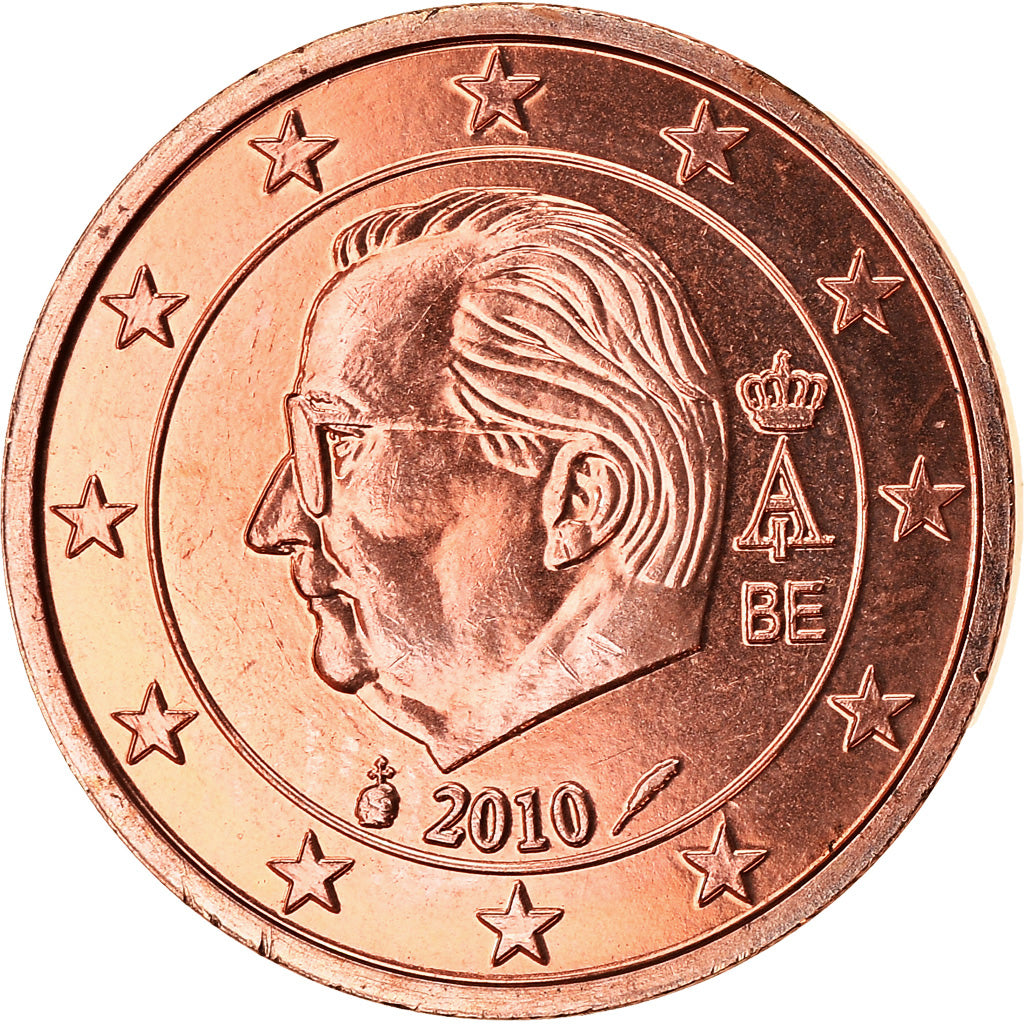 Belgio, Euro Cent, 2010, FDC, Acciaio placcato rame, KM:274