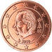 Belgio, Euro Cent, 2010, FDC, Acciaio placcato rame, KM:274