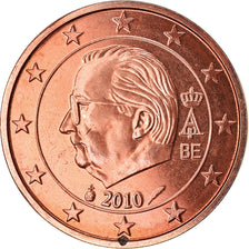 Belgien, 2 Euro Cent, 2010, STGL, Copper Plated Steel, KM:275