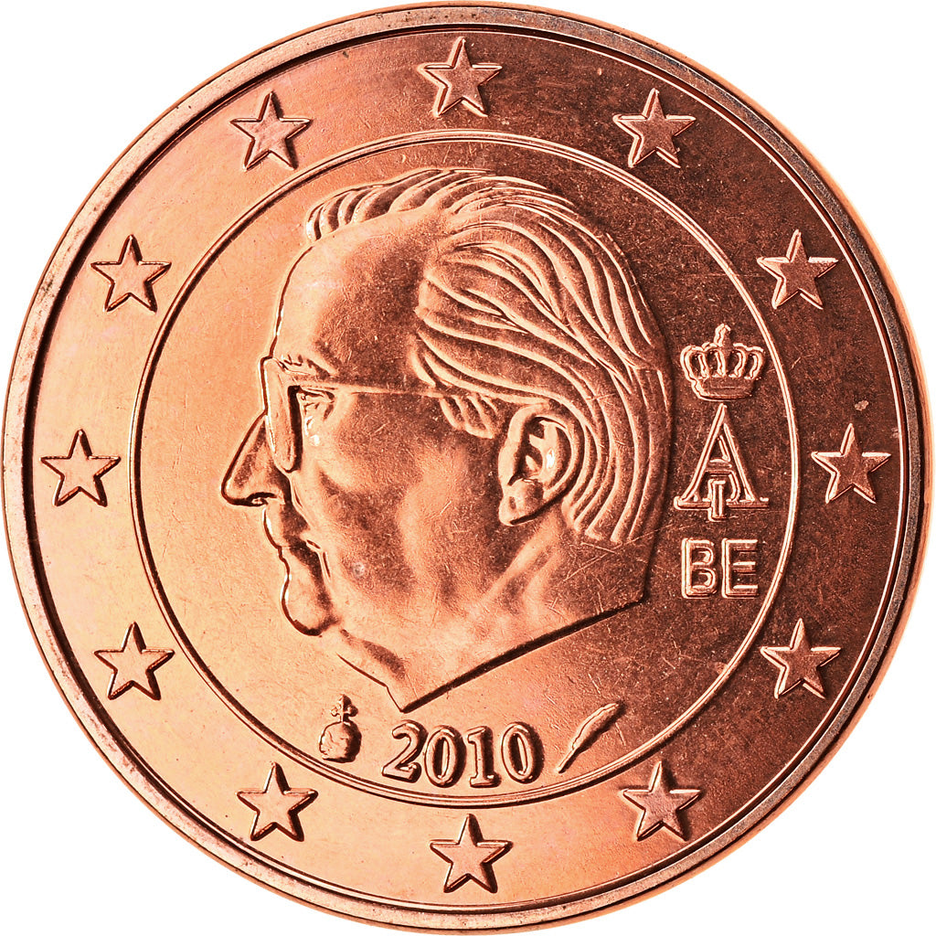 Belgio, 5 Euro Cent, 2010, FDC, Acciaio placcato rame, KM:276