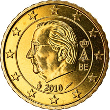 Belgium, 10 Euro Cent, 2010, MS(65-70), Brass, KM:277