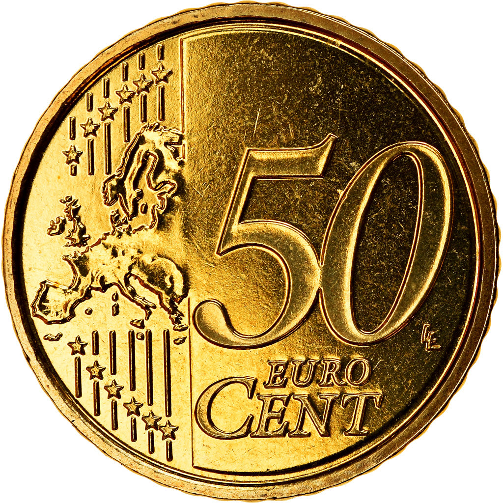 Belgio, 50 Euro Cent, 2010, FDC, Ottone, KM:279