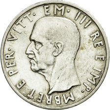 Monnaie, Albania, Vittorio Emanuele III, 5 Lek, 1939, Rome, SUP, Argent, KM:33