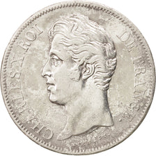 Munten, Frankrijk, Charles X, 5 Francs, 1830, Paris, FR+, Zilver, KM:728.1