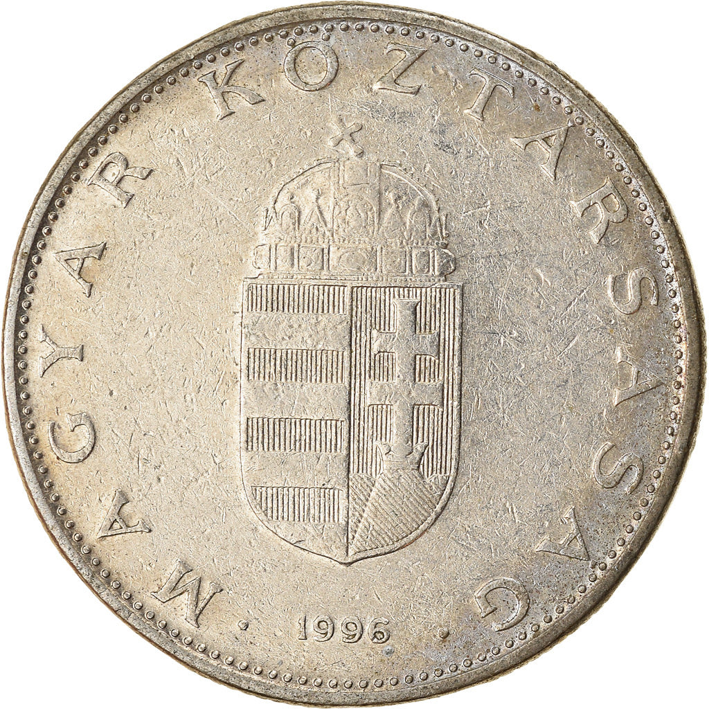 Monnaie, Hongrie, 10 Forint, 1996, TTB, Copper-nickel, KM:695
