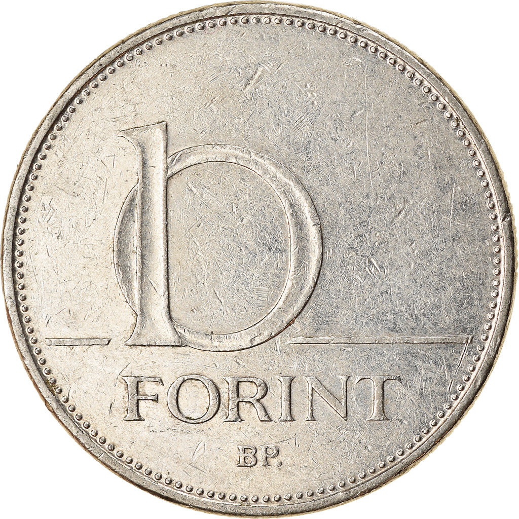 Münze, Ungarn, 10 Forint, 2005, SS, Copper-nickel, KM:695