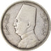 Münze, Ägypten, Fuad I, 5 Piastres, 1933, British Royal Mint, SS, Silber