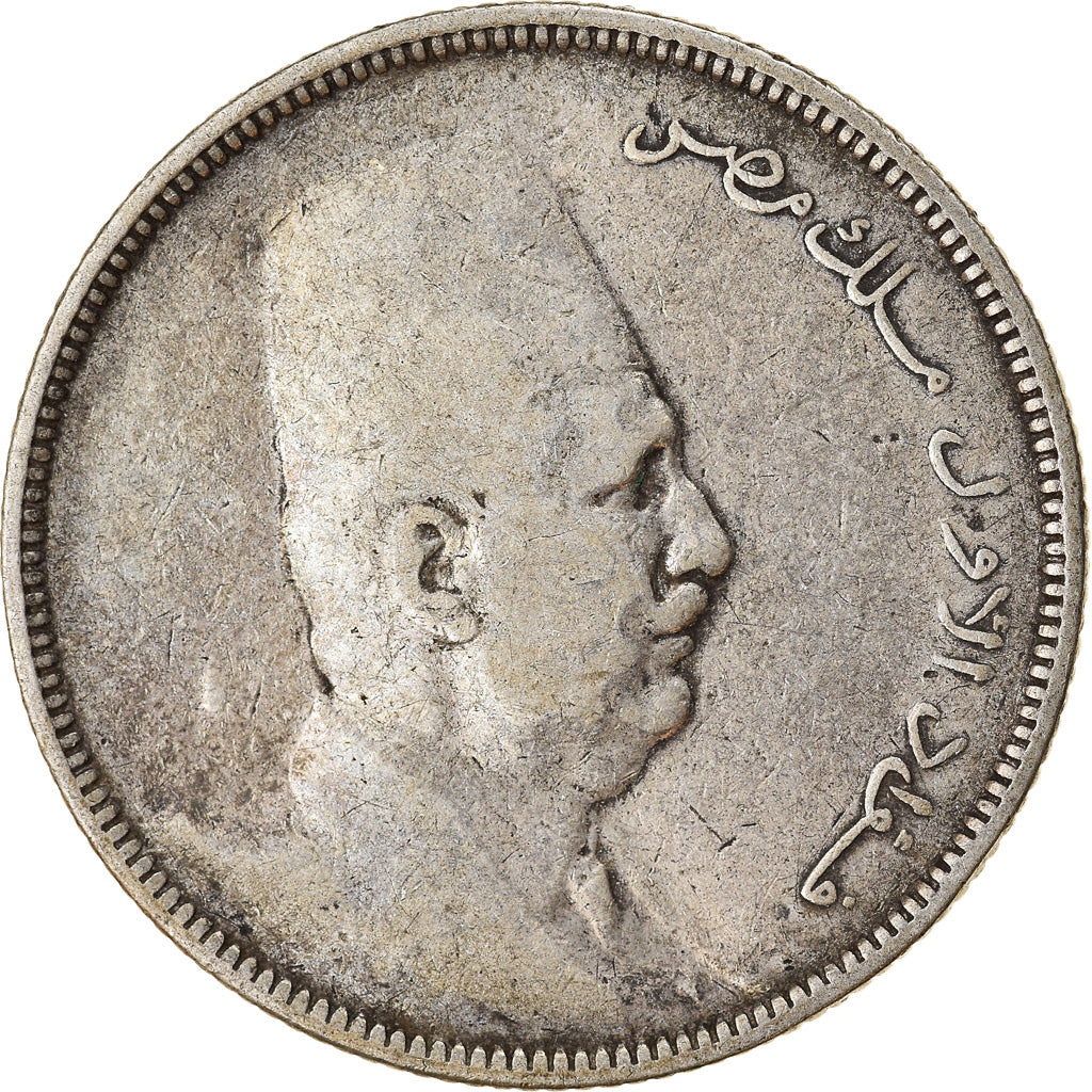 Moneta, Egitto, Fuad I, 5 Piastres, 1923, MB+, Argento, KM:336