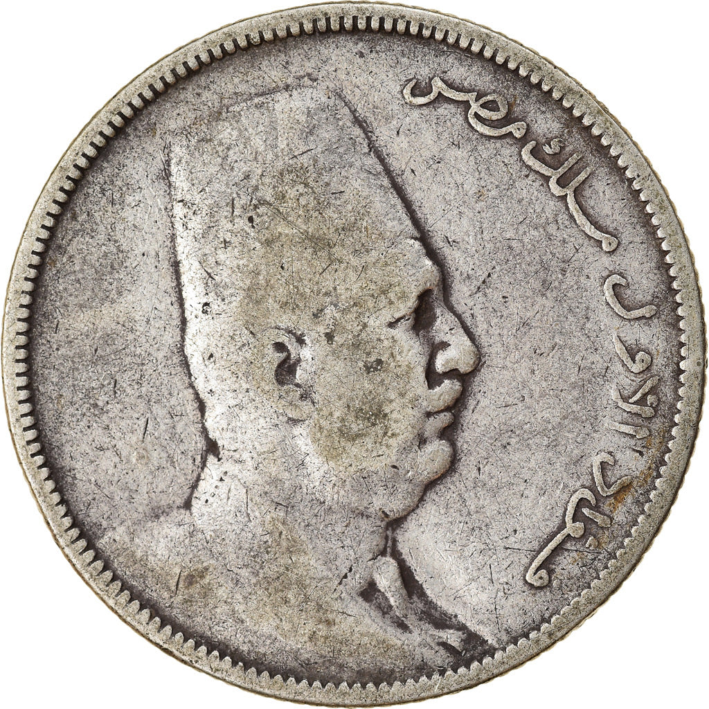 Moneta, Egitto, Fuad I, 5 Piastres, 1923, MB, Argento, KM:336