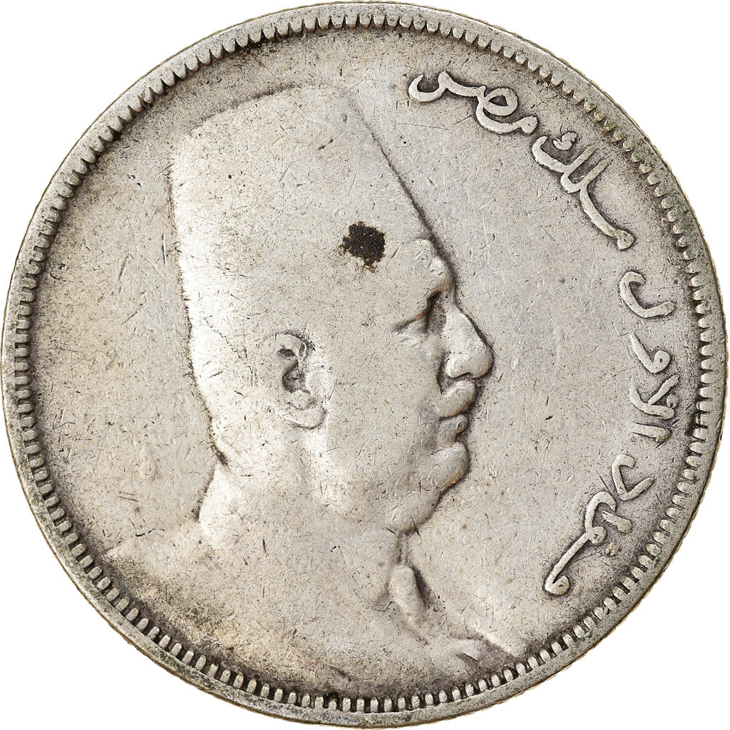 Moneta, Egitto, Fuad I, 5 Piastres, 1923, MB, Argento, KM:336