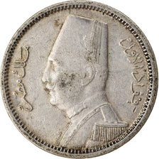 Moneta, Egitto, Fuad I, 2 Piastres, 1929, British Royal Mint, BB, Argento