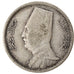 Moeda, Egito, Fuad I, 2 Piastres, 1929, British Royal Mint, VF(30-35), Prata