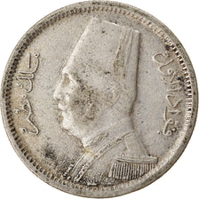 Münze, Ägypten, Fuad I, 2 Piastres, 1929, British Royal Mint, S+, Silber