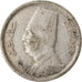 Münze, Ägypten, Fuad I, 2 Piastres, 1929, British Royal Mint, S+, Silber