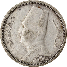 Monnaie, Égypte, Fuad I, 2 Piastres, 1929, British Royal Mint, TB+, Argent