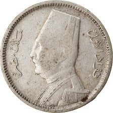 Moneta, Egitto, Fuad I, 2 Piastres, 1929, British Royal Mint, MB+, Argento