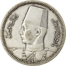 Moneta, Egitto, Farouk, 2 Piastres, 1939, British Royal Mint, MB+, Argento